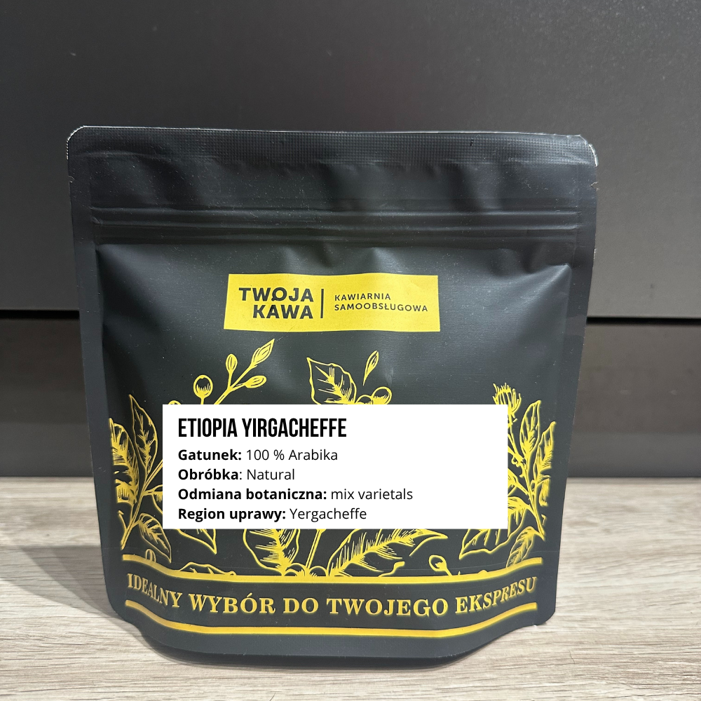 Kawa Ziarnista Specialty ETIOPIA YIRGACHEFFE – espresso – 250g