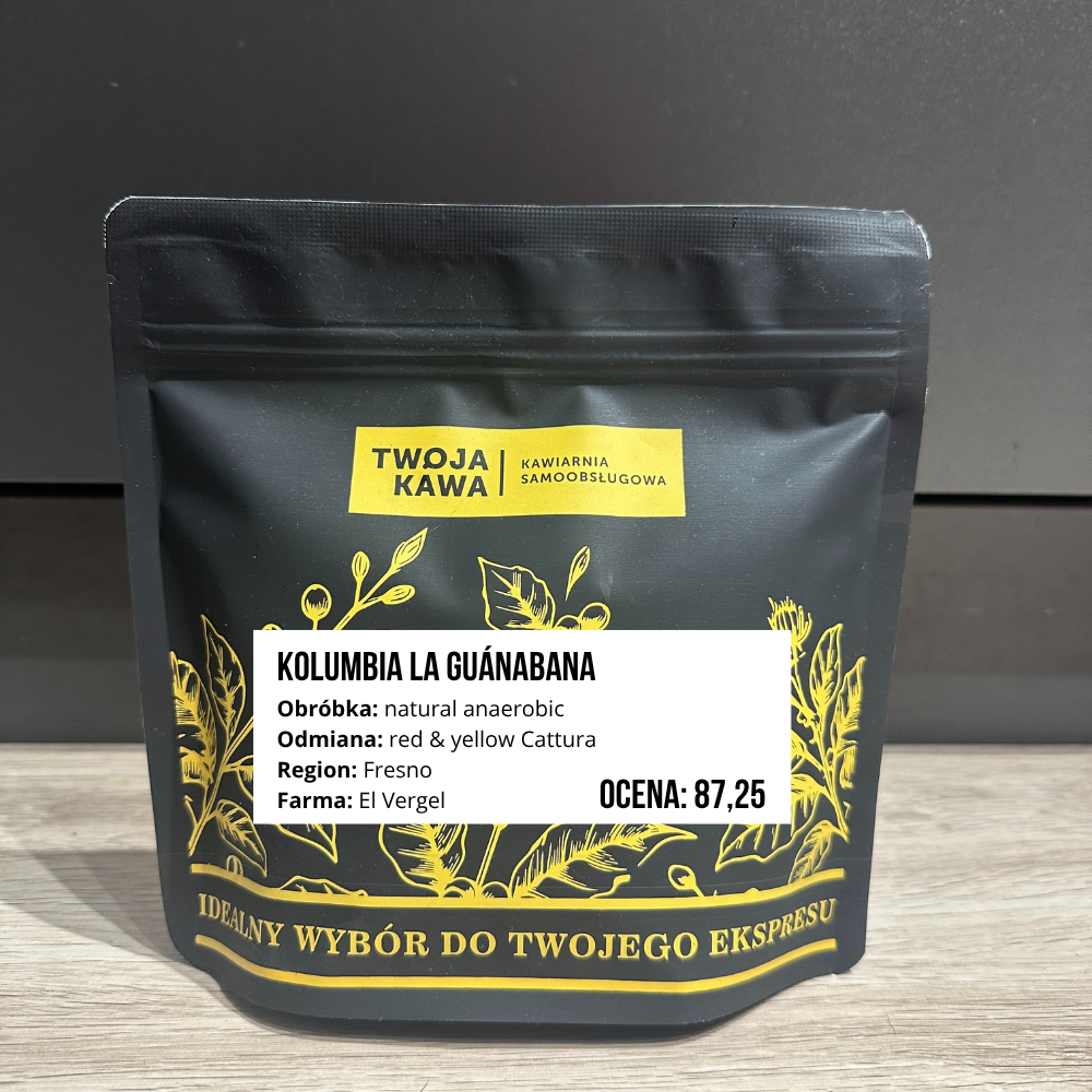 Kawa Ziarnista Specialty – KOLUMBIA LA GUÁNABANA – natural anaerobic – 250g