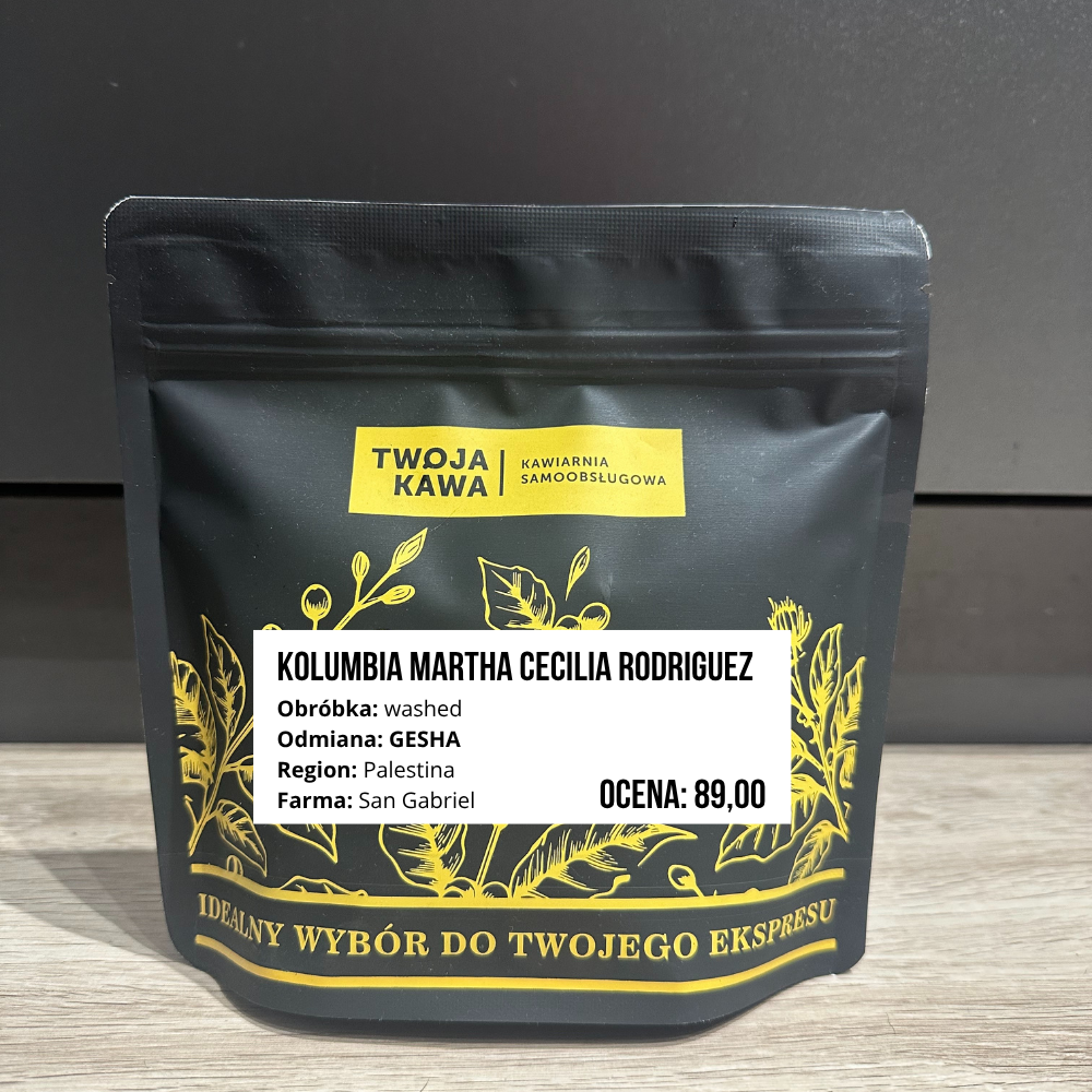 Kawa Ziarnista Specialty – KOLUMBIA MARTHA CECILIA RODRIGUEZ – Gesha – washed – 250g